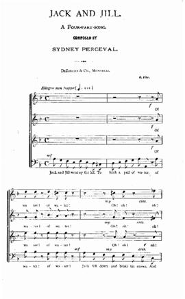 Jack and Jill : A Four-Part-Song