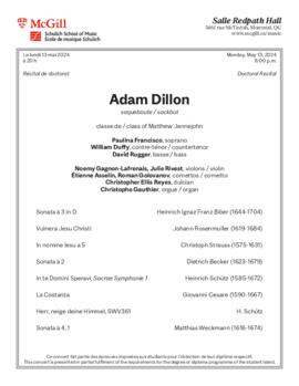 Adam Dillon, sackbut