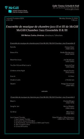 Performance, 21 October 2024