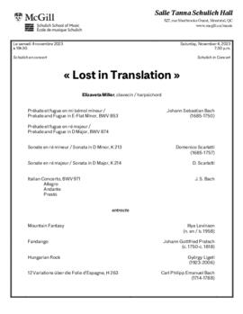 « Lost in Translation »