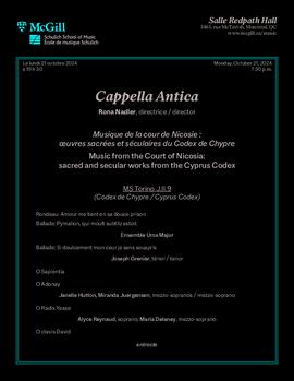 Music from the Court of Nicosia: sacred and secular works from the Cyprus Codex