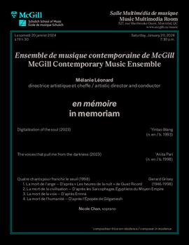 In memoriam concert, 20 January 2024