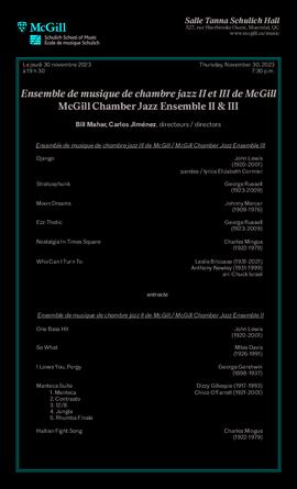 Performance, 30 November 2023