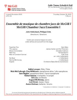 Performance, 26 October 2023