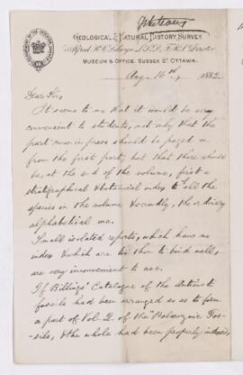 Letter, 16 August 1882