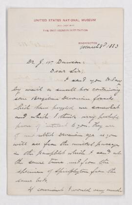Letter, 3 March 1883