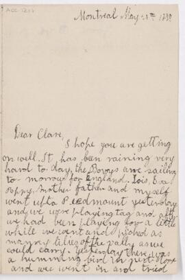 Letter, 29 May 1897