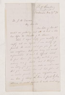 Letter, 27 November 1878