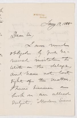 Letter, 17 January 1888