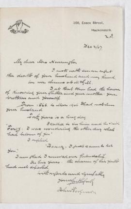 Letter, 2 December 1907