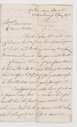 Letter, 6 January 1873