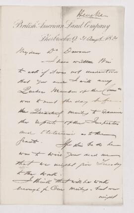 Letter, 31 August 1881