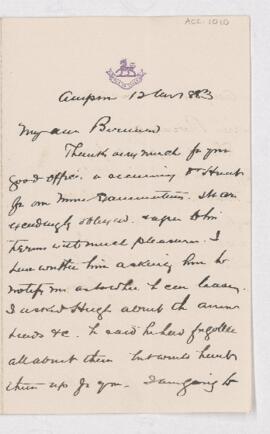 Letter, 12 November 1883