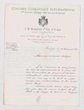Letter, 12 November 1881