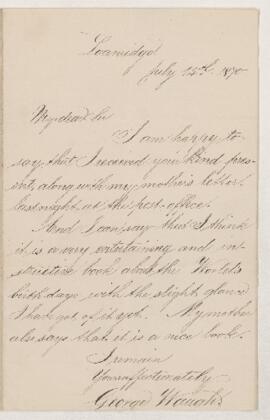 Letter, July 1870