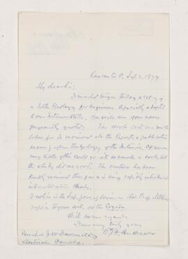Letter, 2 September 1879