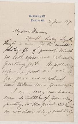 Letter, 10 June 1870
