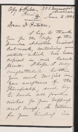 Letter, 3 June 1895