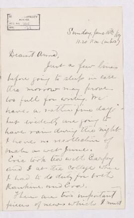 Letter, 16 June 1889