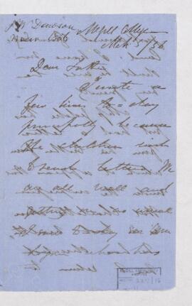Letter, 5 March 1856