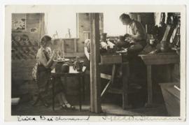 Artisans Erica Deichmann and Kjeld Deichmann at work