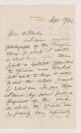 Letter, 17 September 1892