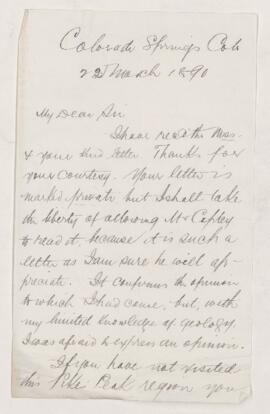 Letter, 23 March 1890