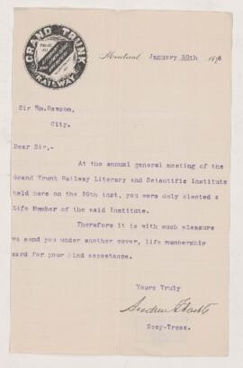 Letter, 30 January 1896
