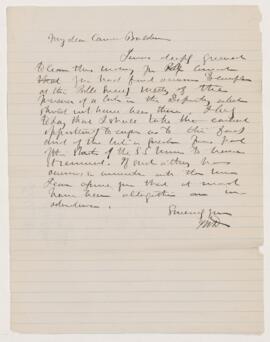 Letter, January 1876