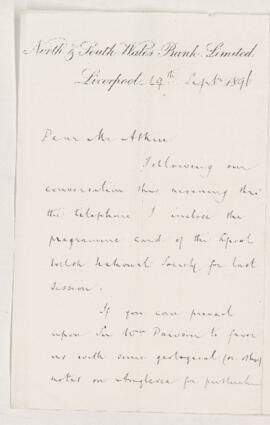 Letter, 19 September 1896