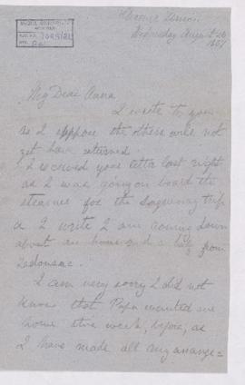 Letter, 26 August 1867
