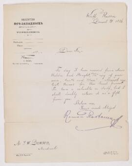 Letter, 21 December 1886