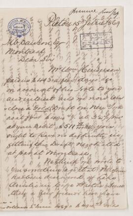 Letter, 15 June 1869