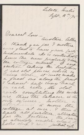 Letter, 18 September 1895