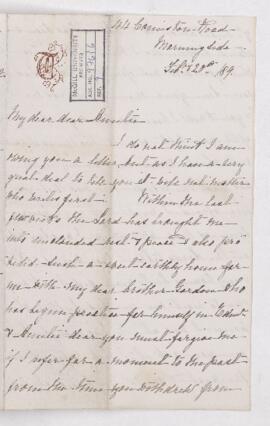 Letter, 20 February 1889