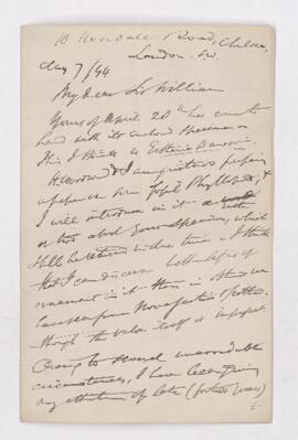 Letter, 7 May 1894