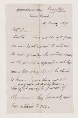 Letter, 9 May 1877