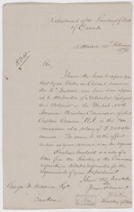 Letter, 10 February 1873
