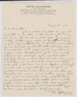 Letter, 2 August 1903