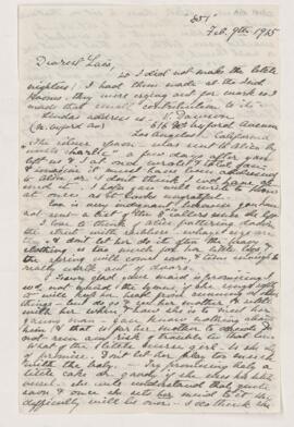 Letter, 9 February 1915
