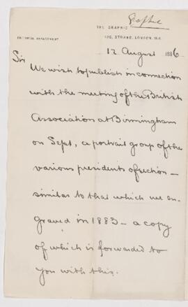 Letter, 12 August 1886
