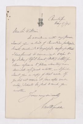 Letter, 9 May 1894