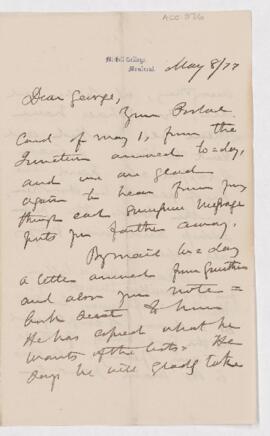 Letter, 8 May 1877