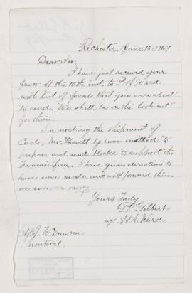 Letter, 12 June 1869
