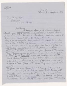 Copy of letter, 3 January 1876