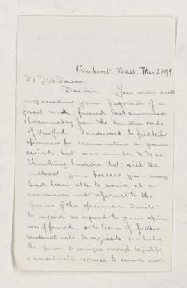Letter, 2 March 1879