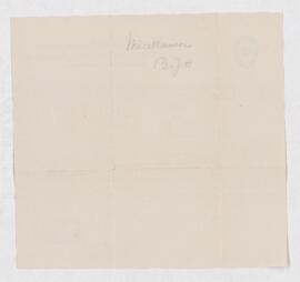 Letter from R.W. Ells to B.J. Harrington, written from Ottawa. Written on Geological & Natura...