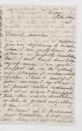 Undated letter from Anna Harrington