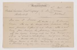 Letter, 4 November 1882