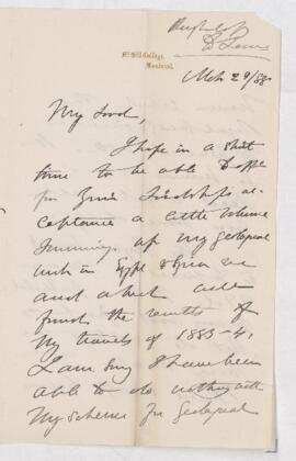 Letter, 29 March 1888